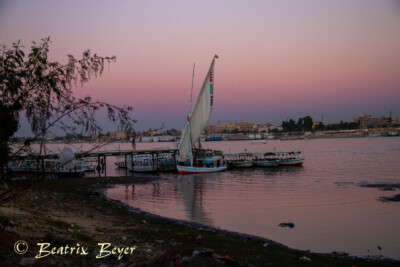 Luxor - Abendstimmung am Nil