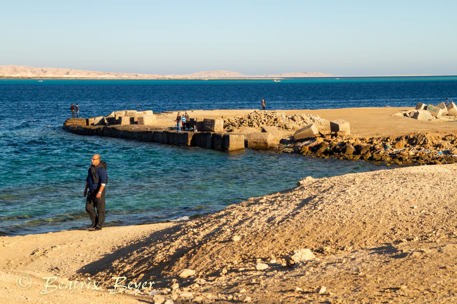 am Strand in Hurghada