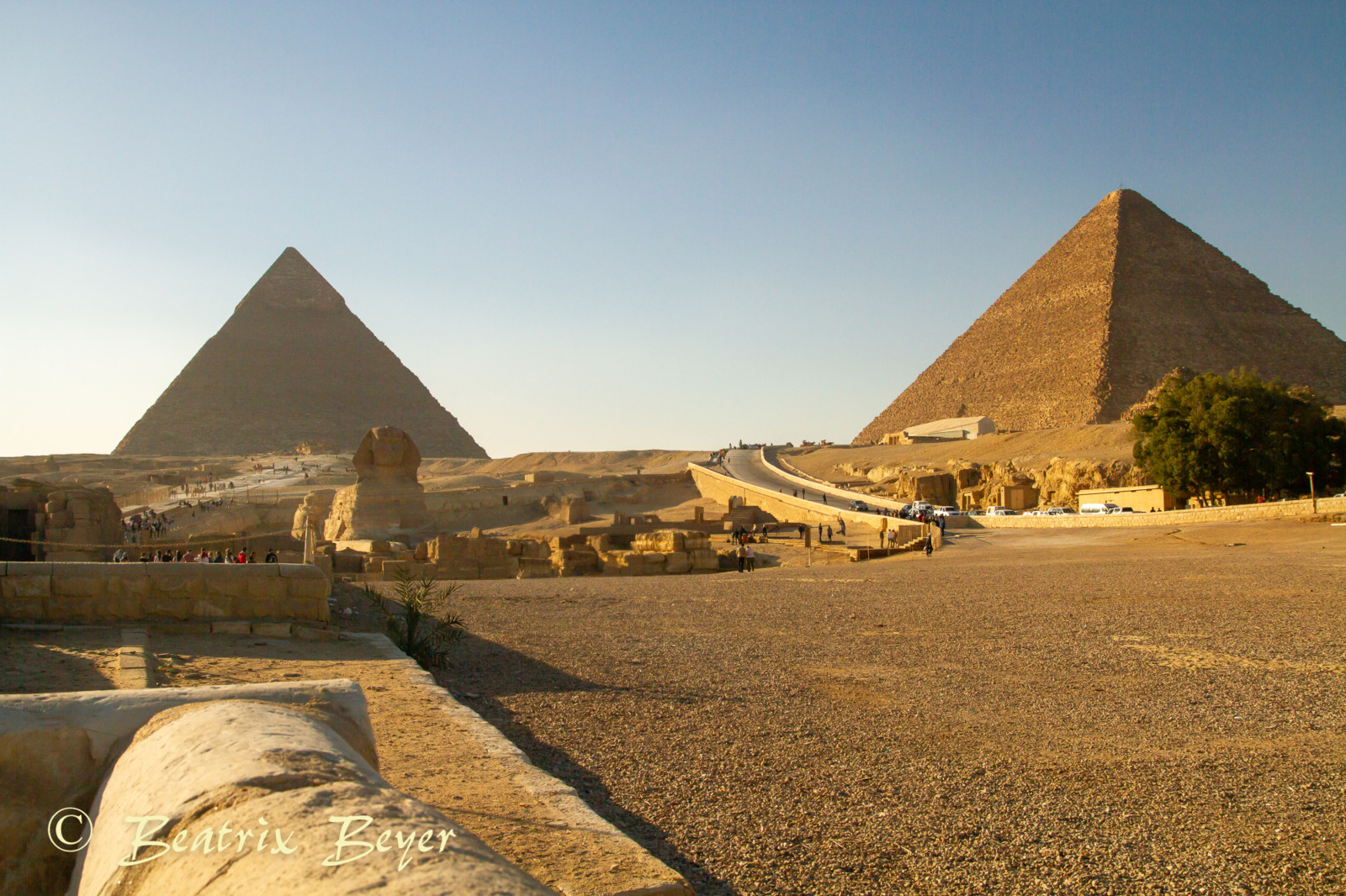 Pyramiden mit Sphinx