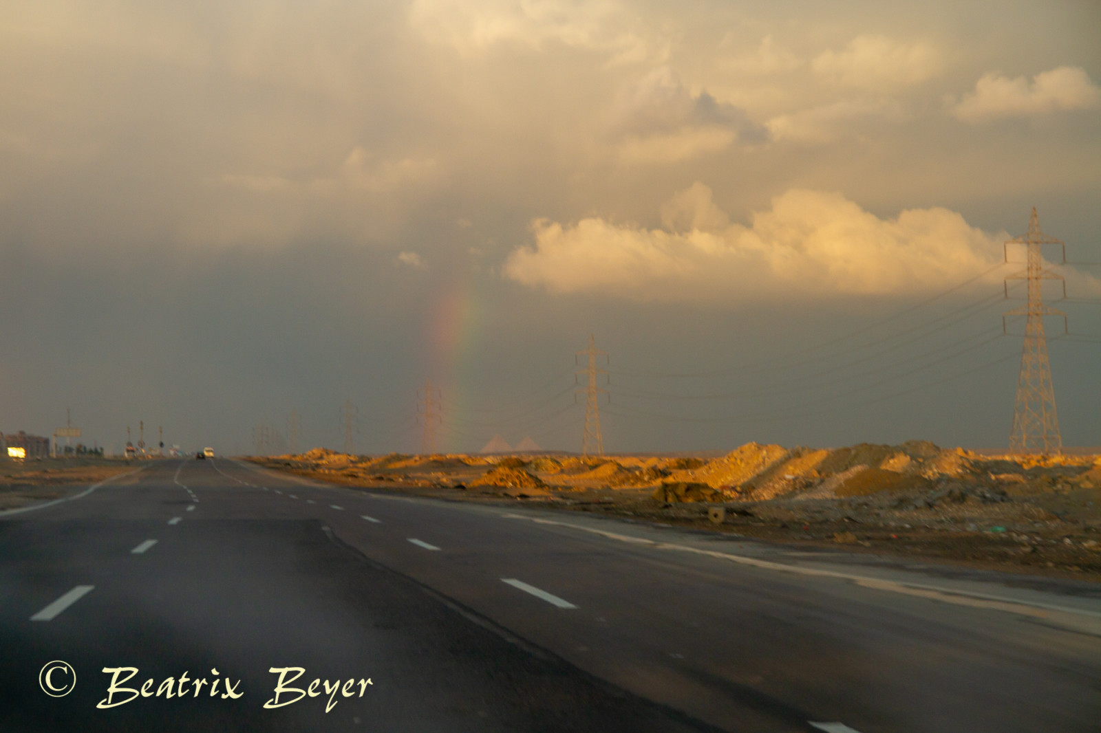 auf dem Rückweg nach Kairo